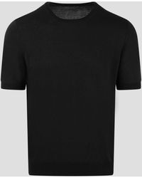 Tagliatore - Cotton knit t-shirt - Lyst