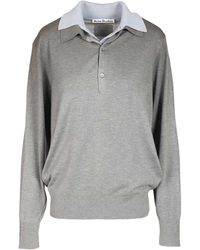 Acne Studios - Koyat Silky Wool Knitwear Blue - Lyst