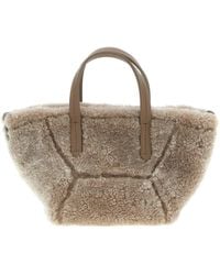 Brunello Cucinelli - Bc Duo Borse A Mano Grigio-Donna - Lyst