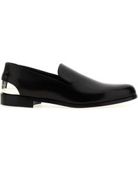 McQueen - Metal Heel Loafers - Lyst