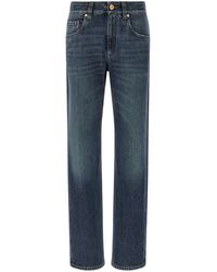 Brunello Cucinelli - The Column Jeans Blu-Donna - Lyst