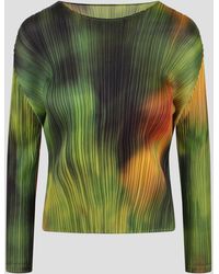 Pleats Please Issey Miyake - Turnip & Spinach Top - Lyst
