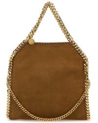 Stella McCartney - '3Chain' Mini Tote Bag With Logo Engraved On Charm - Lyst