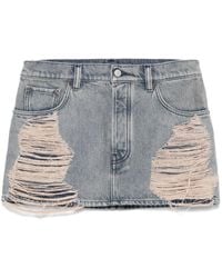 Acne Studios - Cotton Mini Skirt - Lyst