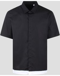 Neil Barrett - Loose Double Layer Short Sleeve Shirt - Lyst