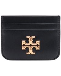Tory Burch - Logo Detail Leather Card Holder - Lyst