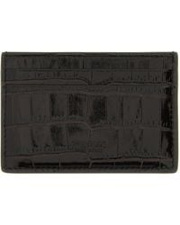Tom Ford - Crocodile Leather Card Holder Portafogli Marrone-Uomo - Lyst