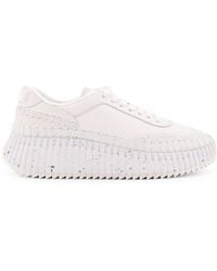 Chloé - Nama Leather Sneaker - Lyst