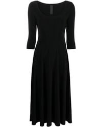 Norma Kamali - Flared Midi Dress - Lyst