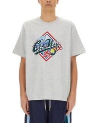 CASABLANCA - Graphic Print Organic Cotton T-Shirt - Lyst