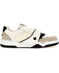 DSquared² - Spiker Sneakers Bianco/Nero - Lyst