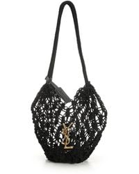 Saint Laurent - Crochet Hobo Bag - Lyst