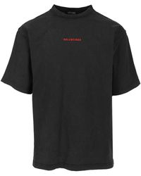 Balenciaga - Cotton Jersey With Logo T-Shirt - Lyst