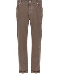 Brunello Cucinelli - Garment-Dyed Jeans-Uomo - Lyst