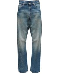 MM6 by Maison Martin Margiela - Relaxed Fit Straight-Leg Jeans With Classic Five-Pocket Design - Lyst