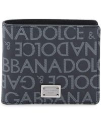 Dolce & Gabbana - Portafoglio Con Logo Jacquard - Lyst
