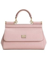 Dolce & Gabbana - Dolce & Gabbana Sicily Small Leather Handbag - Lyst