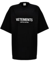 Vetements - Limited Edition T Shirt Bianco/Nero - Lyst