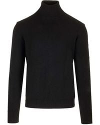 Ballantyne - Merino Wool Turtleneck Knitwear Black - Lyst