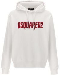 DSquared² - Logo Print Hoodie - Lyst