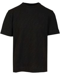 Fendi - In Ff Piquet Jacquard T-Shirt - Lyst
