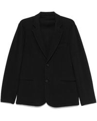 Emporio Armani - Cotton Single-Breasted Jacket - Lyst