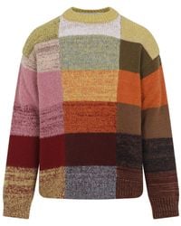 Dries Van Noten - Mustard Wool Marti Sweater-Uomo - Lyst