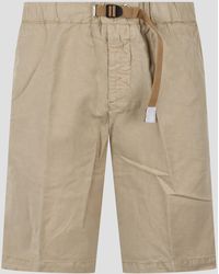 White Sand - Linen cotton blend shorts - Lyst