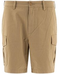 Vince - Cotton And Linen Cargo Shorts - Lyst