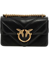 Pinko - Love One Classic Light Borse A Tracolla Nero-Donna - Lyst