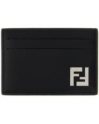 Fendi - 'Slim Squared Ff' Card Holder - Lyst