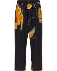 Y-3 - Printed Trousers Pantaloni Nero-Uomo - Lyst