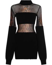 Jean Paul Gaultier - Abito Corto Con Stampa-Donna - Lyst