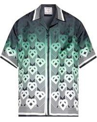 CASABLANCA - Camicia Con Monogramma-Uomo - Lyst