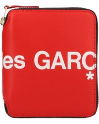 Comme des Garçons - 'Huge logo' Portafogli Rosso - Lyst