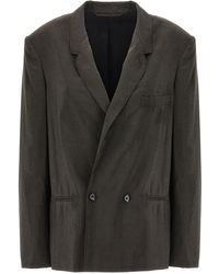 Lemaire - Double-breasted Blazer Blazer And Suits - Lyst