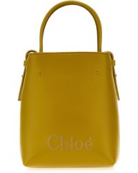 Chloé - Micro Chloe Sense Borse A Mano Verde - Lyst