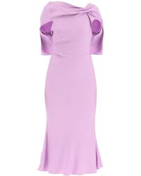 Roland Mouret - Abito Midi In Cady - Lyst