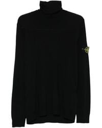Stone Island - 'Light Rws Pure Wool' Turtleneck Sweater - Lyst