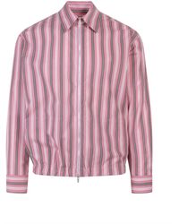 PT Torino - Striped Cotton Shirt - Lyst