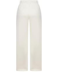 Max Mara Pure - Wide Jersey Trousers - Lyst