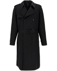 Fendi - Wool Trench Coat - Lyst