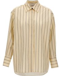 Nude - Striped Shirt Shirt, Blouse - Lyst