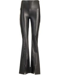 Norma Kamali - Faux Leather Trousers - Lyst