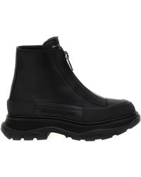 Alexander McQueen - Zip Tread Slick Boots, Ankle Boots - Lyst