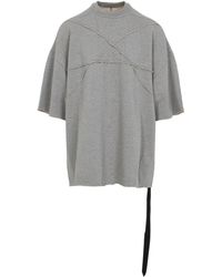 Rick Owens - Mélange Tommy Cotton T-Shirt-Uomo - Lyst