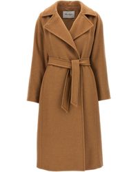 Max Mara - Manuela Icon Coat Trench E Impermeabili Marrone-Donna - Lyst