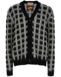 Marni - Brushed Check Fuzzy Wuzzy Sweater - Lyst