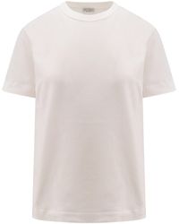 Brunello Cucinelli - T-shirt in cotone con iconica applicazione gioiello - Lyst