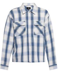 Represent - Camicie Blu Bianco-Uomo - Lyst